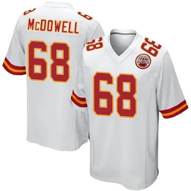 Griffin McDowell Men's Game White Kansas City Chiefs Jersey