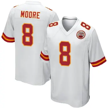 Matt Moore Men's Game White Kansas City Chiefs Jersey